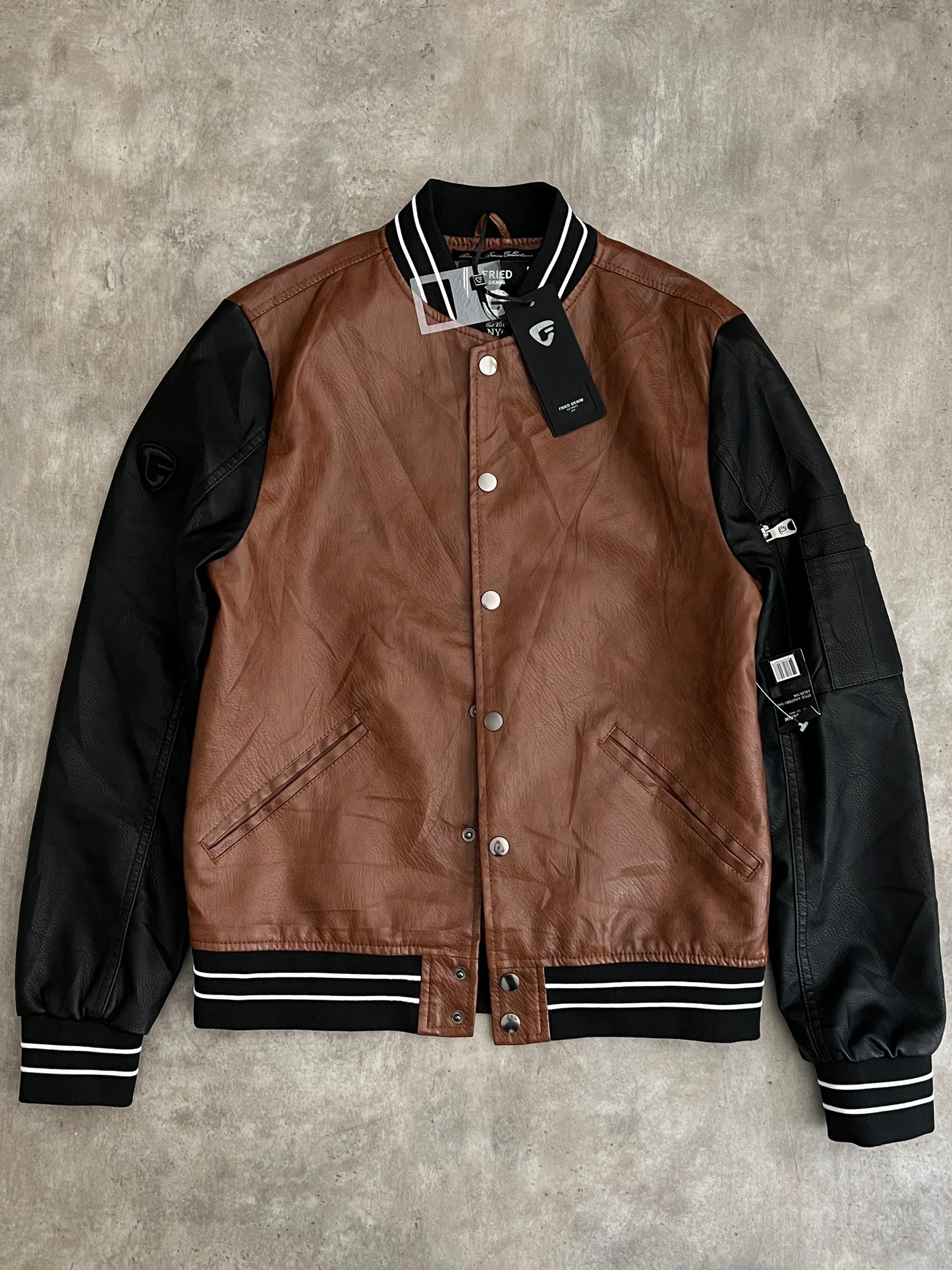 College Leather jacket (S)