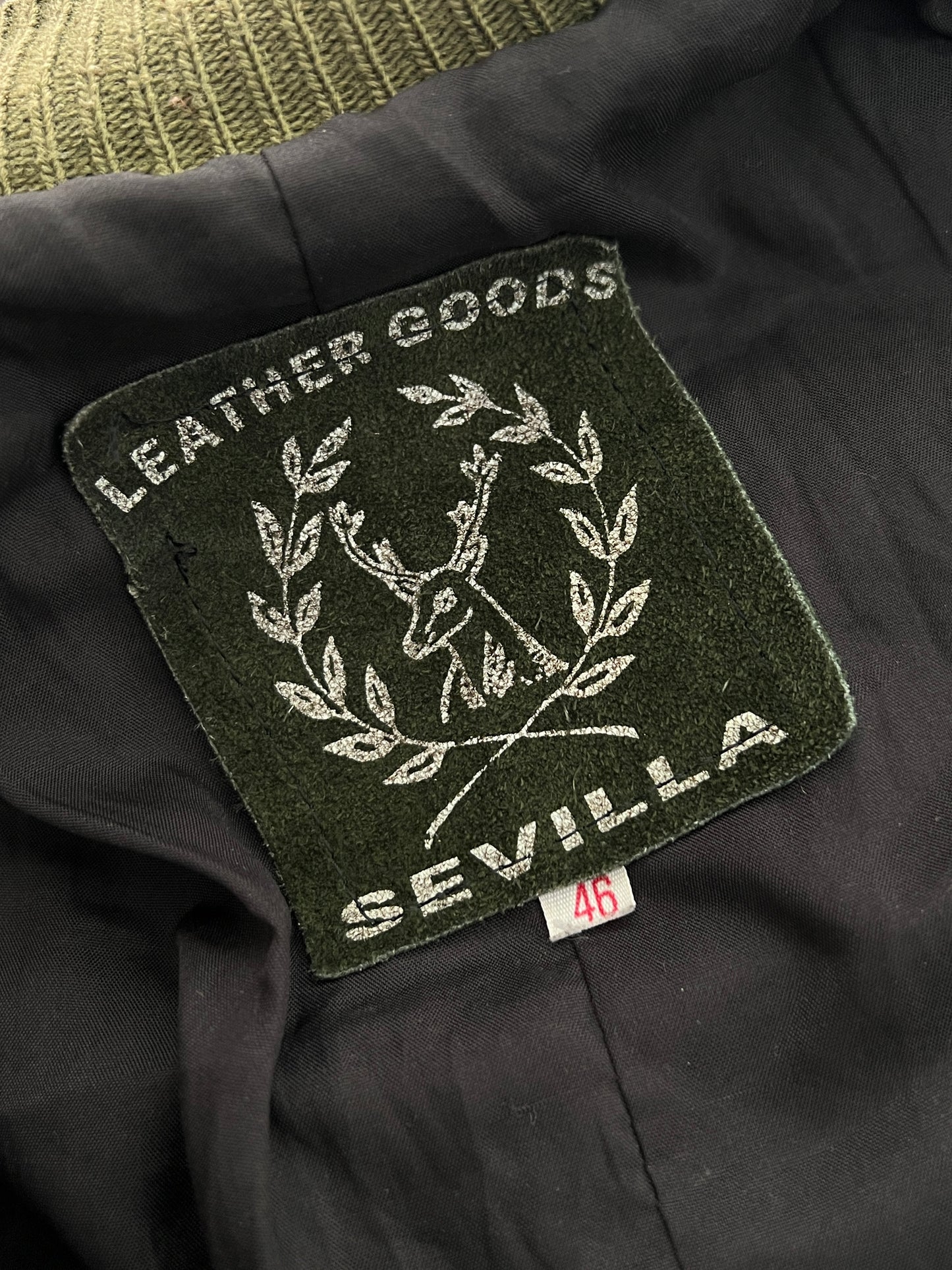 Green Leather jacket (M)