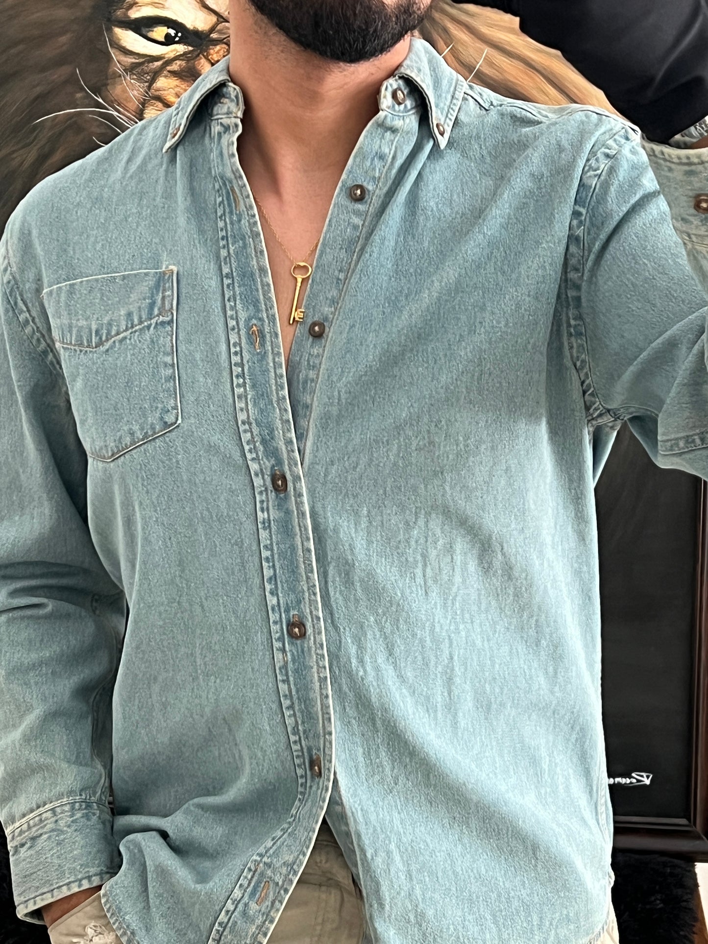 Vintage denim shirt (S)