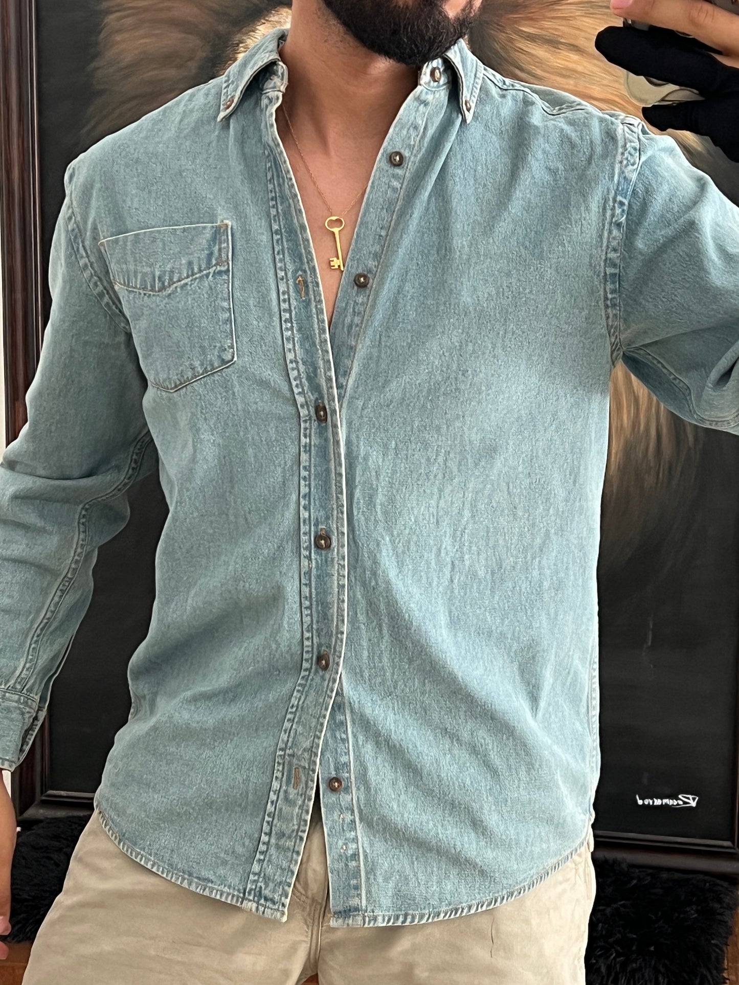 Vintage denim shirt (S)
