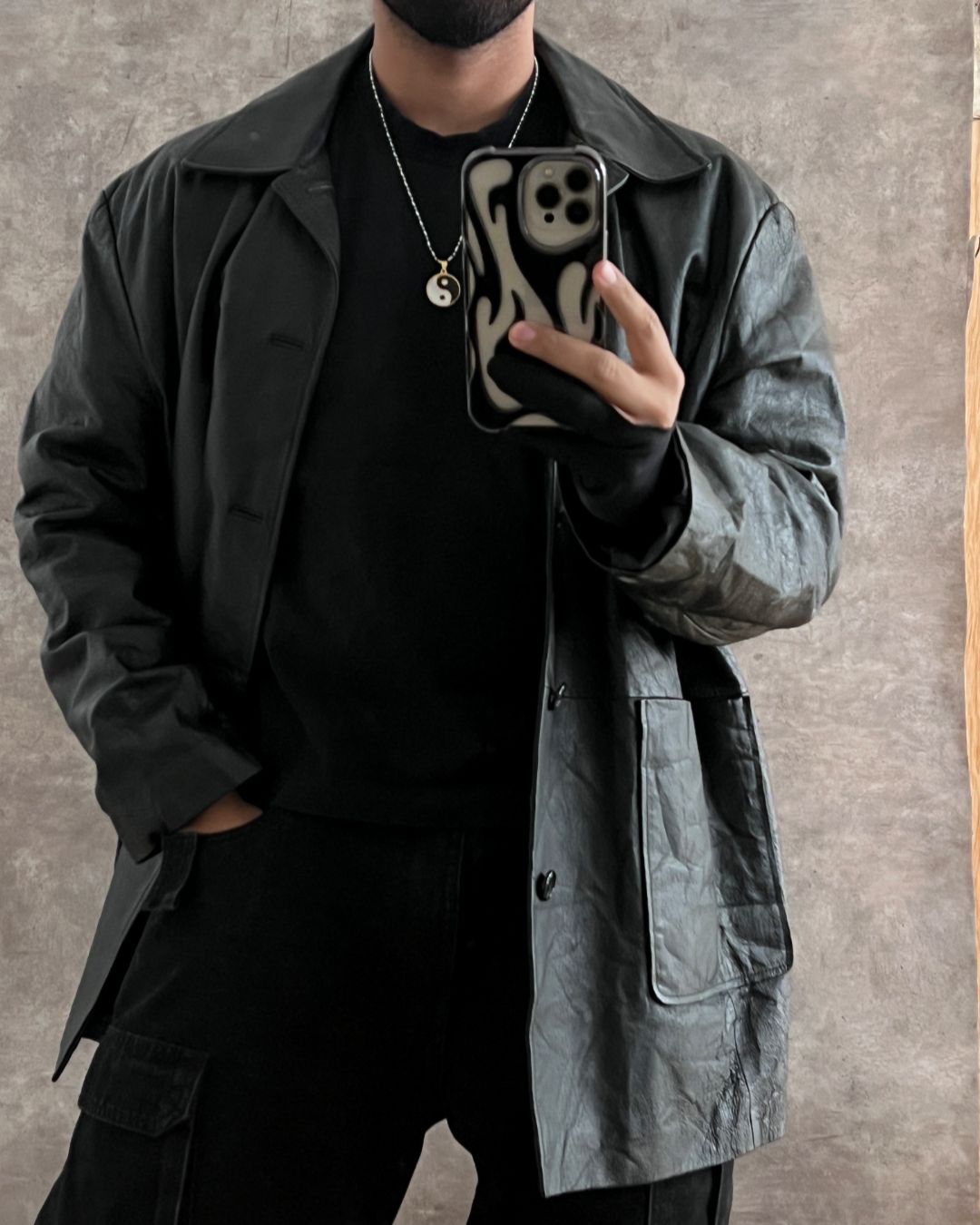 CAZADORA DE PIEL (2XL)