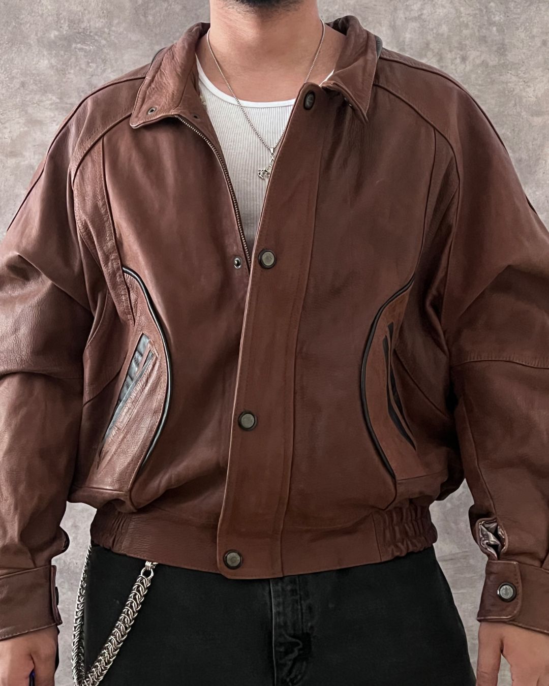 LEATHER JACKET (XL)