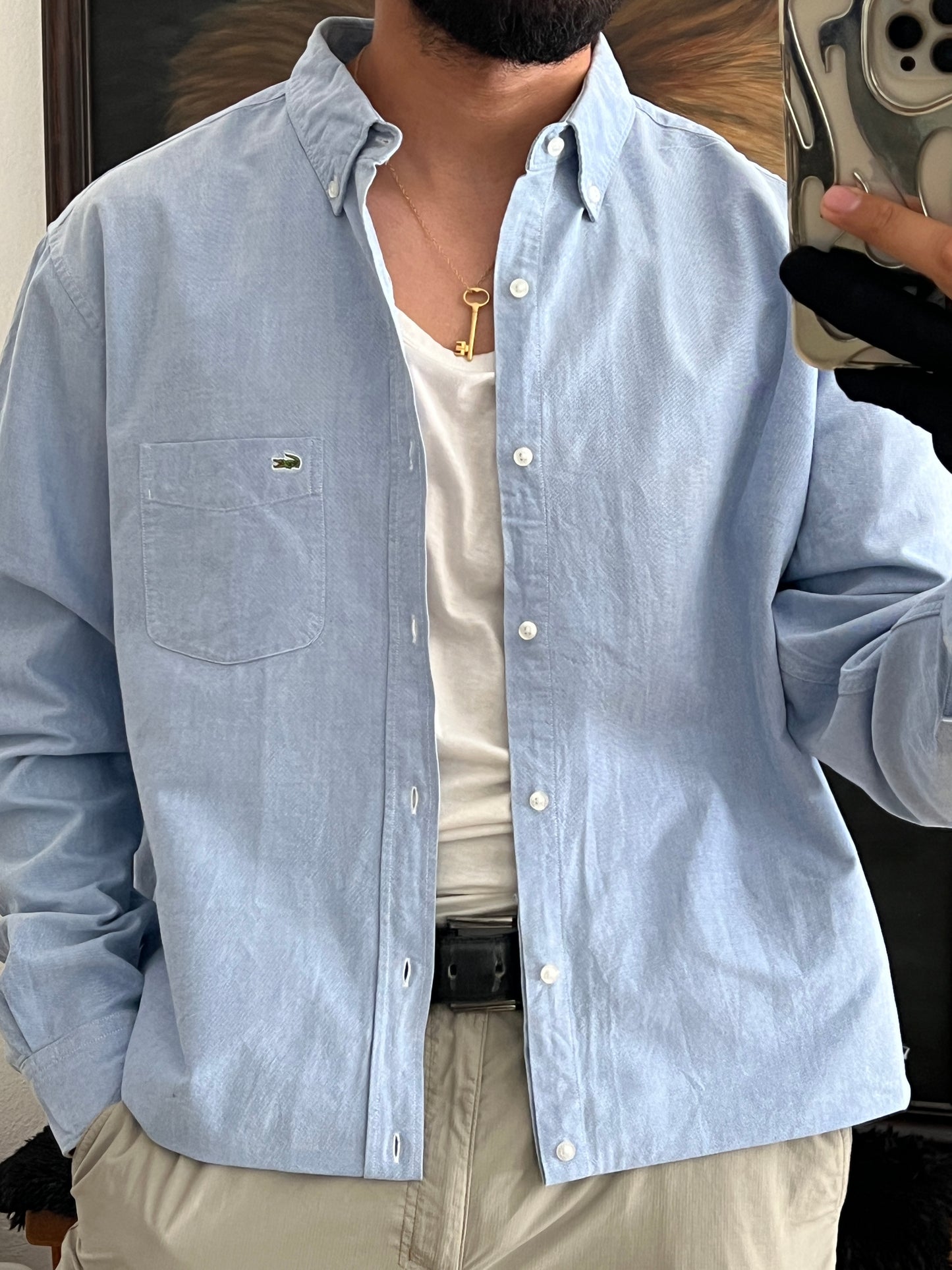 Lacoste Shirt Relaxed Fit (L)