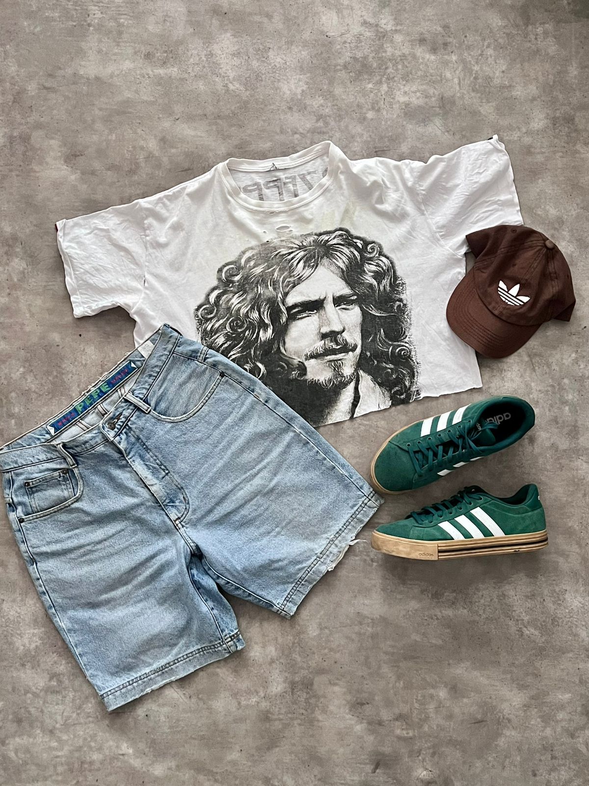 Vintage 70's Led Zepellin Robert Plant Croped (M)