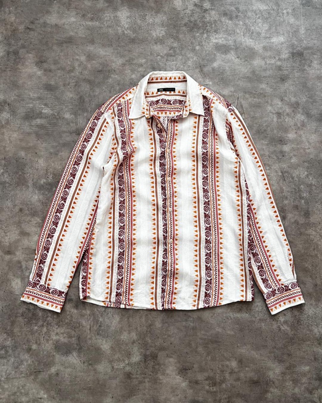 CAMISA BORDADA ZARA (L)