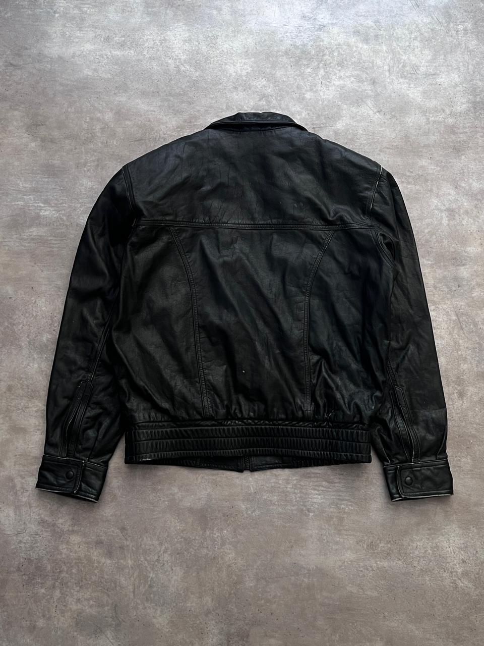 BOMBER LEATHER JACKET (S/M)