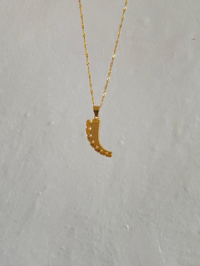 7 ELEPHANTS GOLD NECKLACE